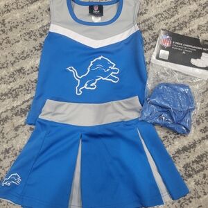 NFL Cheerleader Outfit in Blue and Gray